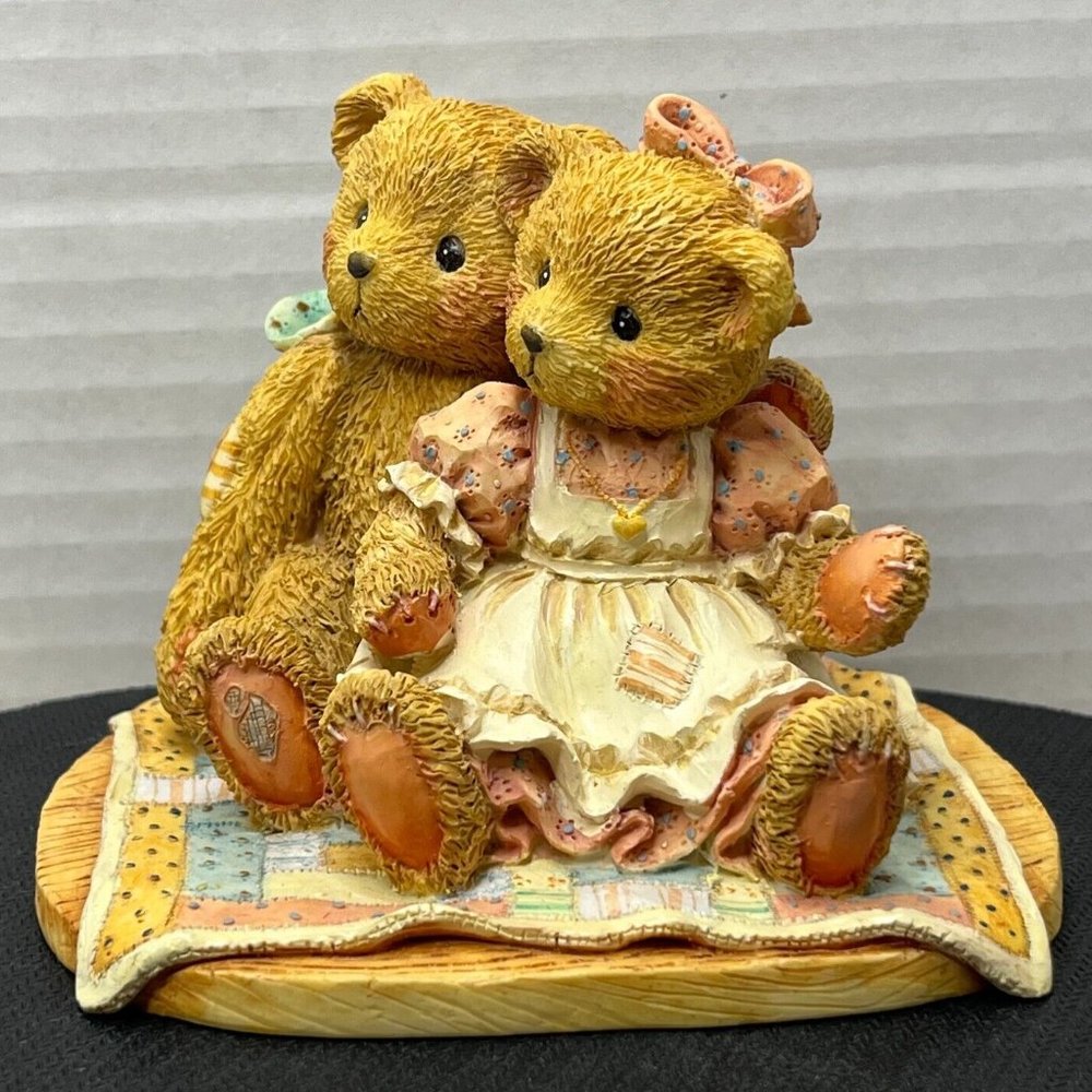 Cherished Teddies Figurine Nathaniel & Nellie “It's Twice As Nice With You" 1991